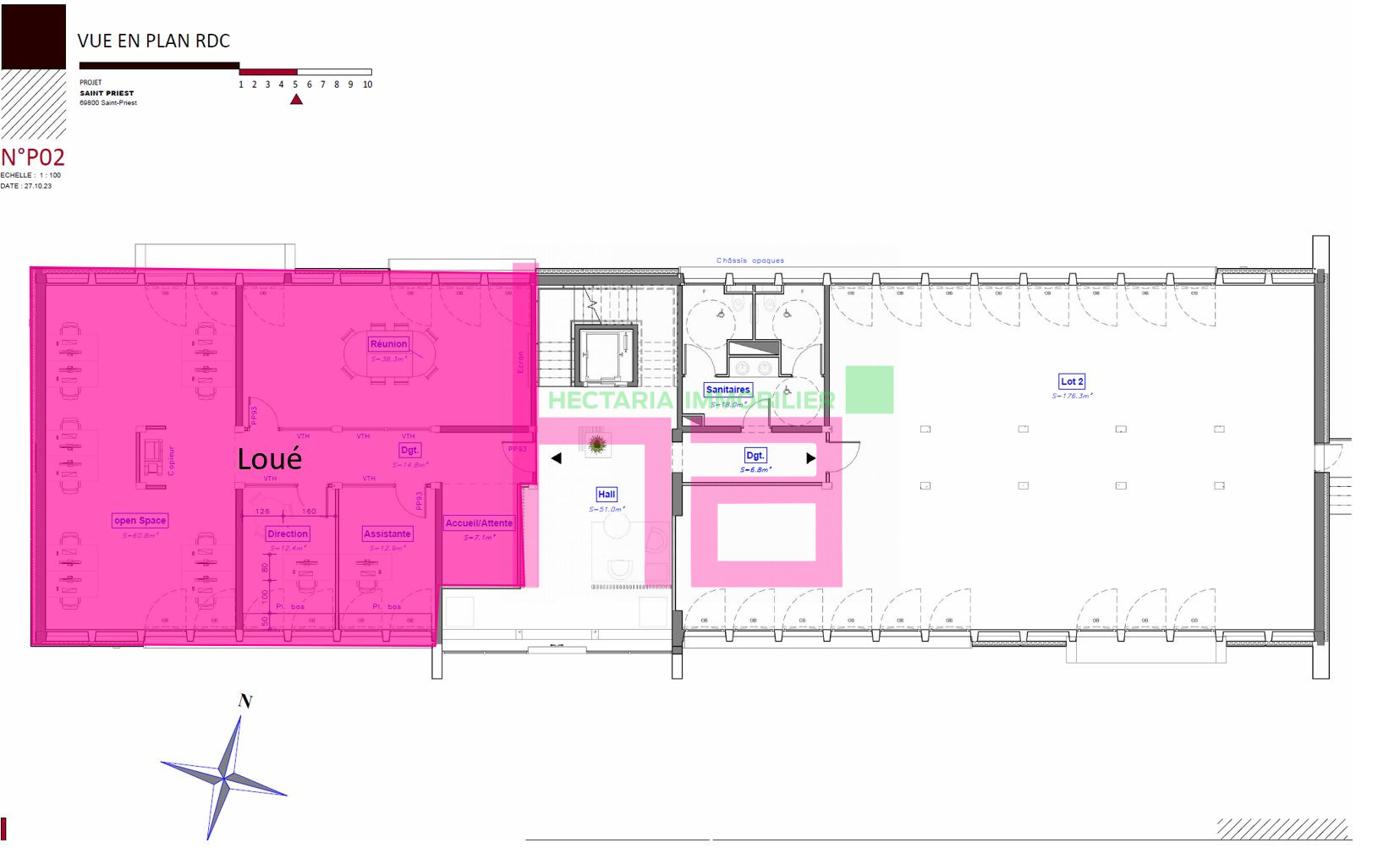 PLATEAUX DE BUREAUX REFAITS A NEUF A LOUER - Photo 24